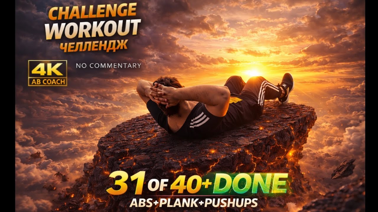 #пресс #планка #отжимания спортивный #челлендж #воркаут 40+ дней - 31! #безкомментариев #тренировка