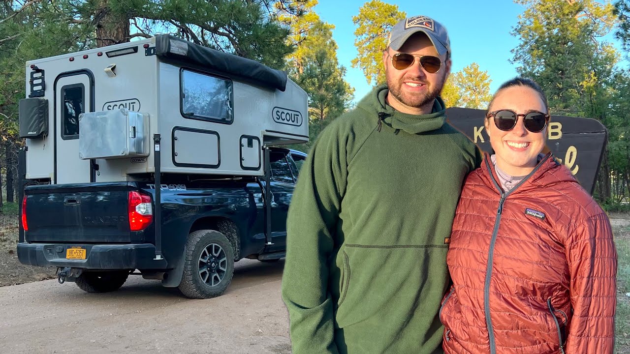 Free Camping by the Grand Canyon in our Scout Truck Camper
