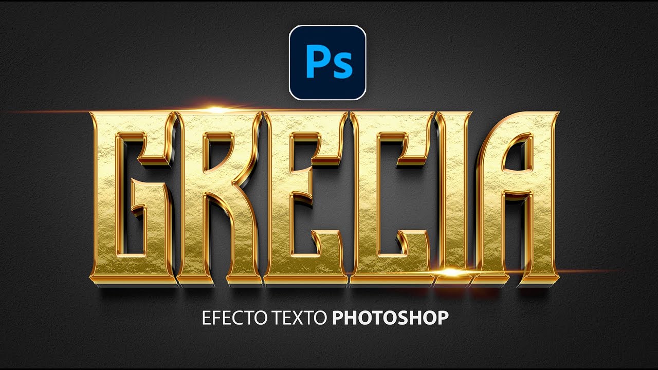 Letras 3D photoshop