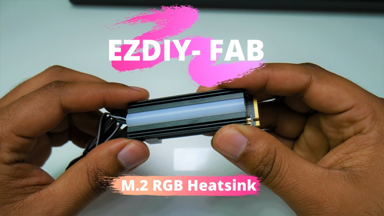 How to Install a Heatsink on M.2 EZDIY-FAB RGB(REVIEW & INSTALLATION)