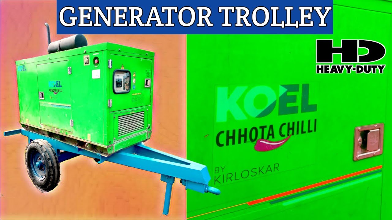 Generator Trolley for 20kva Silent Genset of kirloskar.