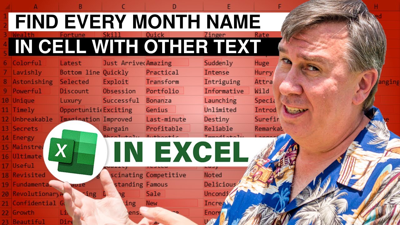 Excel - Extracting Randomly Formatted Dates from Within Other Text - Duel 180 - Episode 276