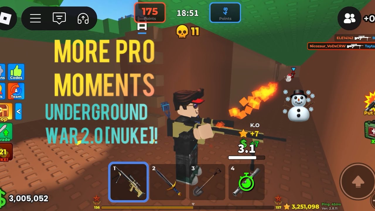 More PRO moments in Underground war 2.0 [NUKE]!