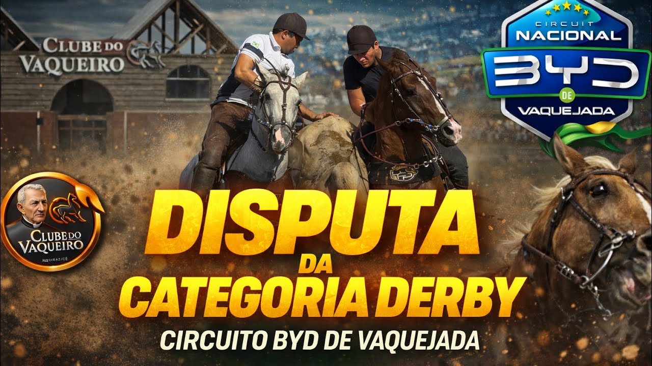 DISPUTA DA CATEGORIA DERBY l CIRCUITO BYD DE VAQUEJADA AO VIVO  | MELHORES MOMENTOS