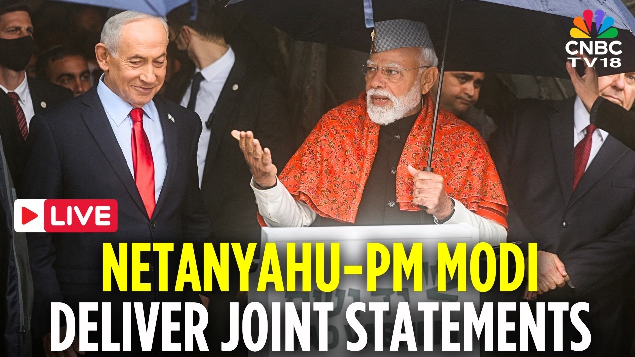 PM Modi in Israel LIVE: PM Modi And Benjamin Netanyahu Deliver Joint Statements In Jerusalem | N18G