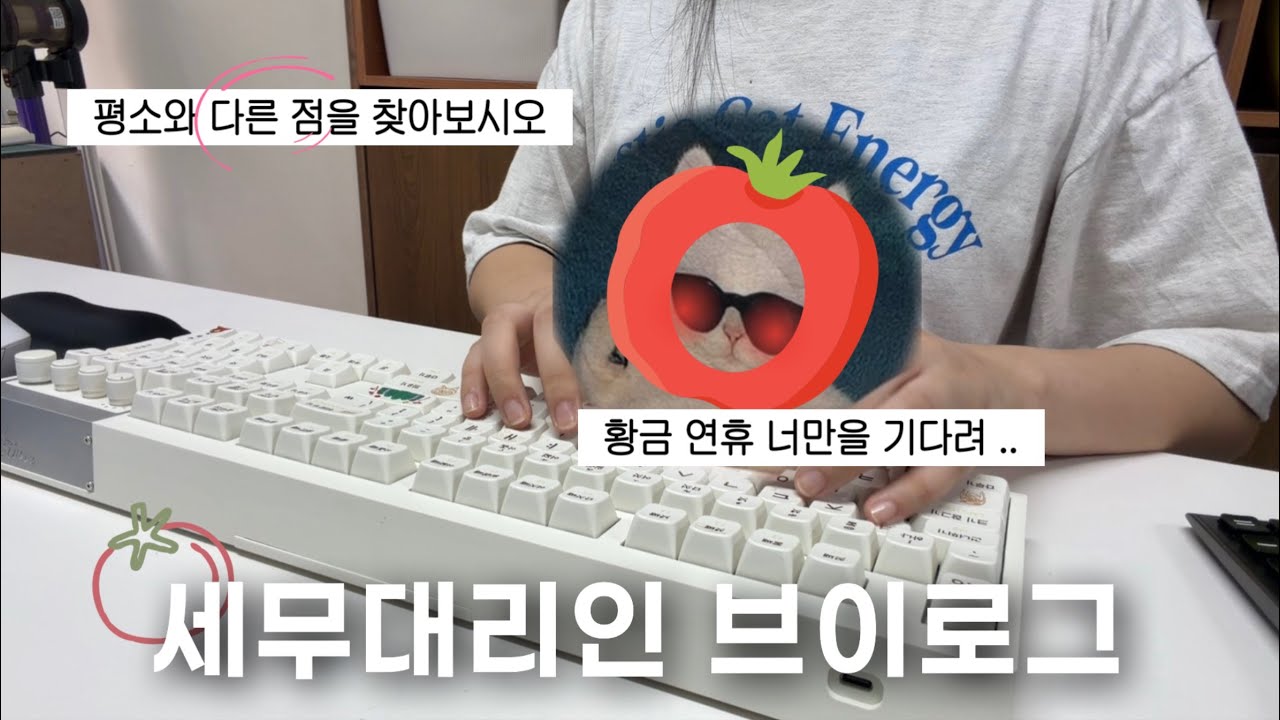 [VLOG] 세무대리인 | 황금연휴 기다렸어 어서와 | 키감 좋은 수제윤활 기계식 키보드 알려드림 | 직장인 브이로그