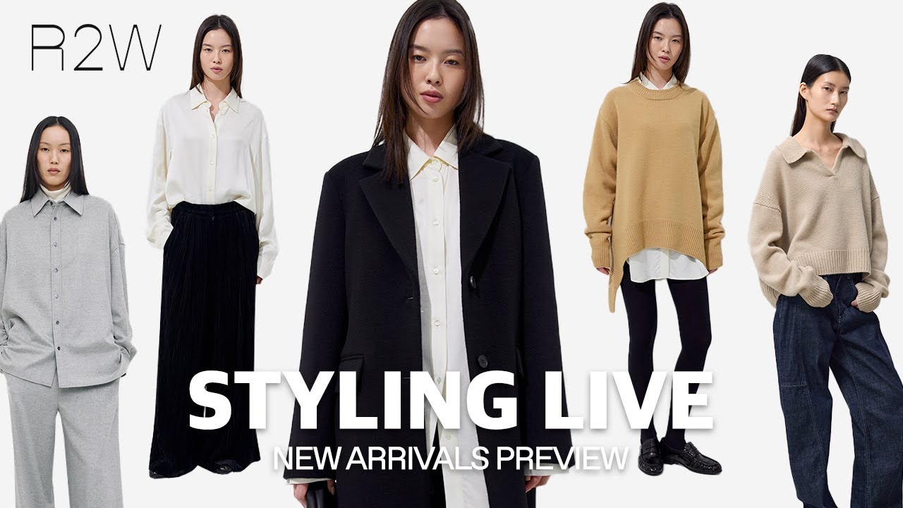 R2W 신상라이브(Liman wool cash single CT, Natalia camel hair set, Lester vintage curved DN - Indigo)
