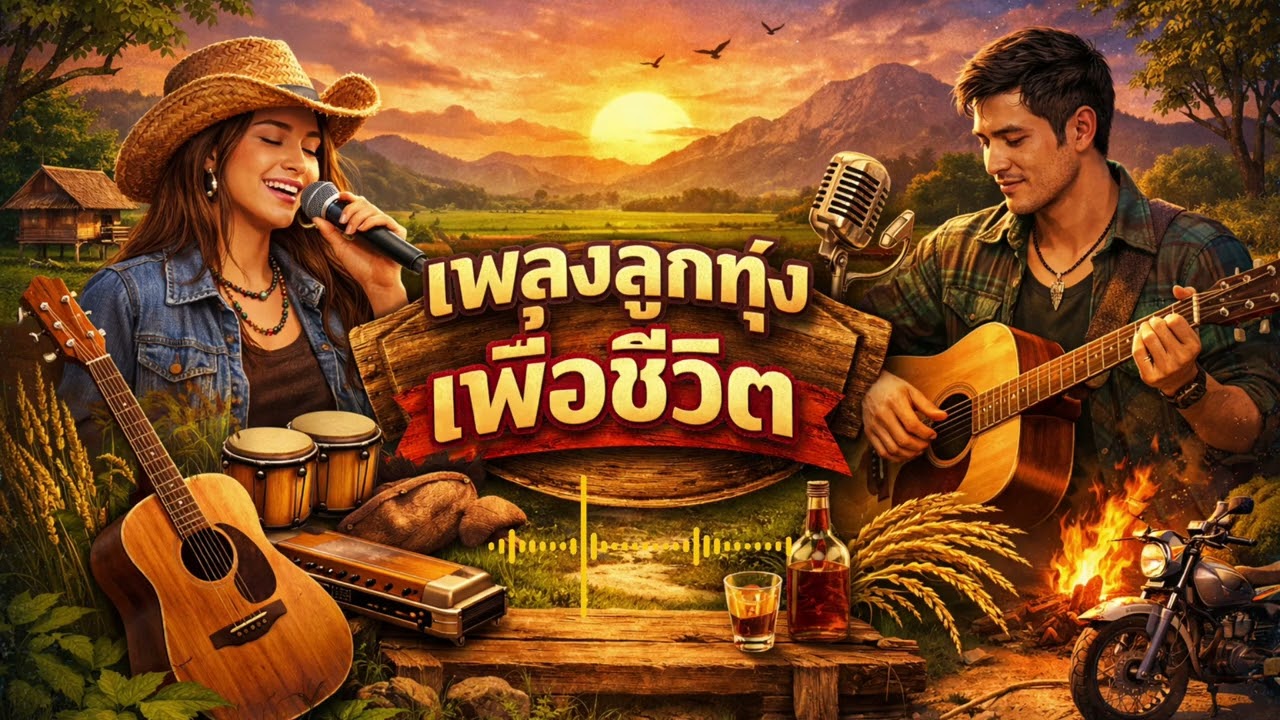 เพลงลูกทุ่งเพื่อชีวิต ฟังสบายๆ ให้กำลังใจคนทำงาน