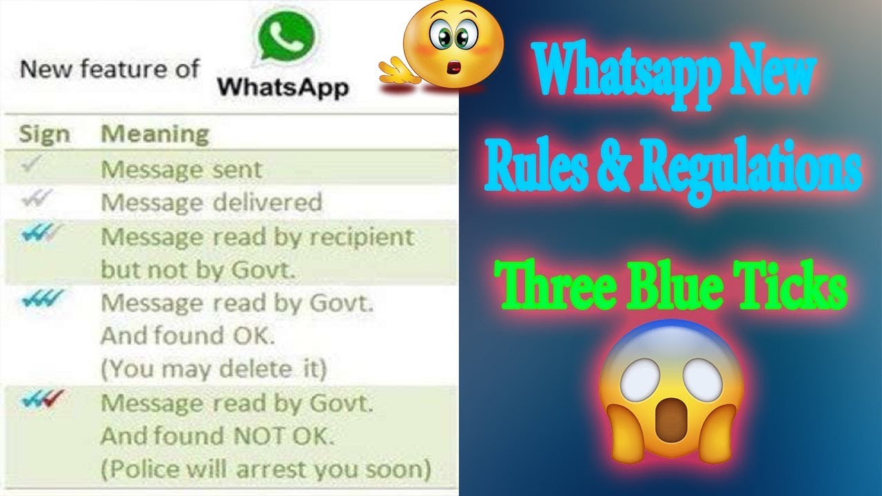 WhatsApp Latest Rules & Regulations | Three Blue Ticks Official News | Safety Information