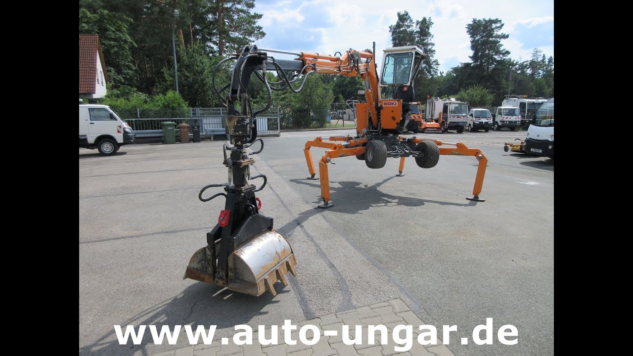 Boki 2051 Friedhofsbagger Tele Schnellwechsler Kompaktbagger Minibagger Allrad www.auto-ungar.de