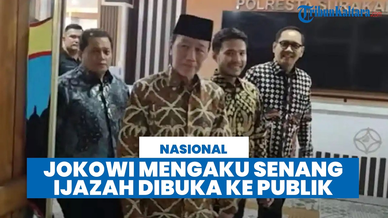 Jokowi Respons Salinan Ijazahnya Dibedah Bonatua Silalahi, Merasa Senang Dibuka ke Publik