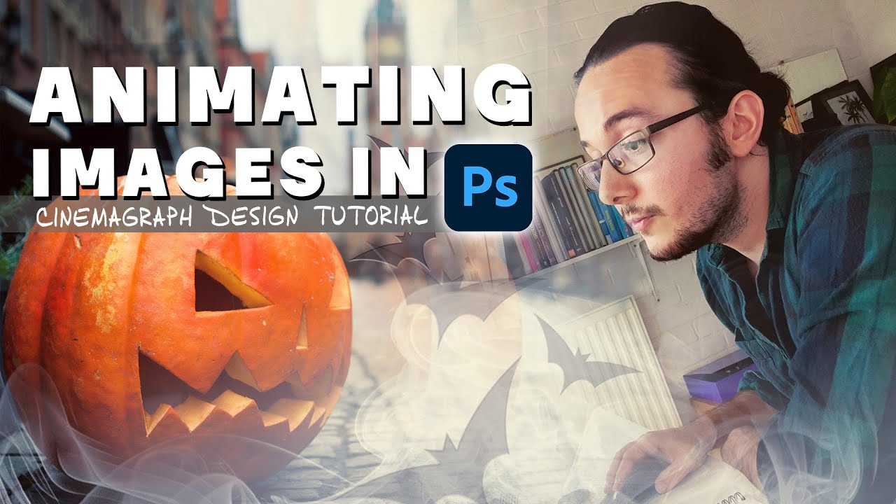 HOW TO ANIMATE STILL IMAGES IN PHOTOSHOP  // how to make gifs / halloween cinemagraph tutorial