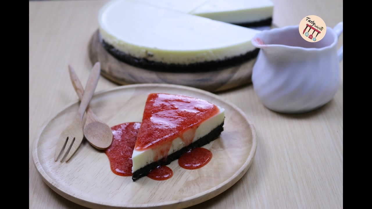 ขนมไม่อบ -โยเกิร์ต ชีสเค้ก (No Bake Yogurt Cheesecake )