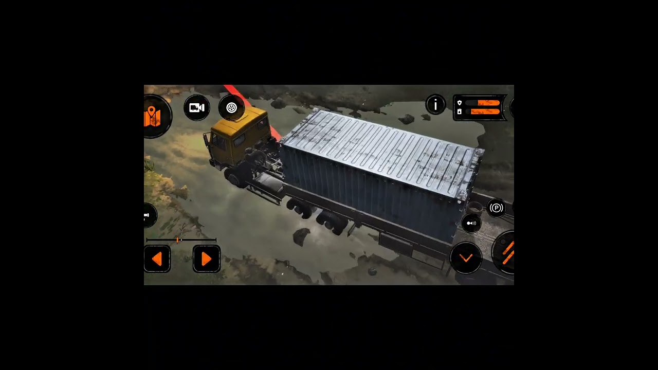 Going to the destination ||mudrunner game 🥶  the truck stuck in mud #viral #gamingvideo 