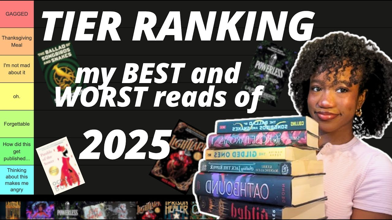 Ranking my BEST and WORST reads of 2025!