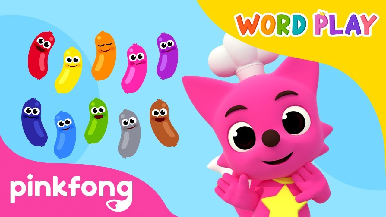 Colors | Ten Fat Sausages | Word Play | Pinkfong Songs for Children