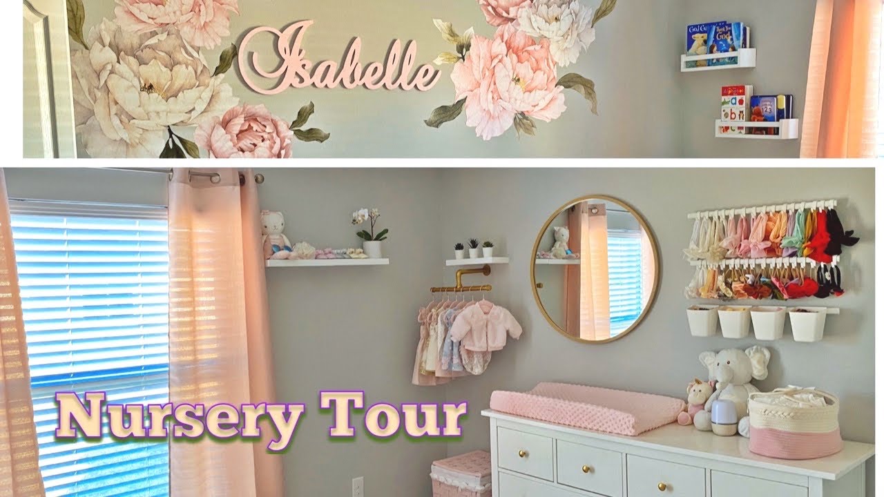 😍Official Nursery Tour| Baby Girl💕🌸