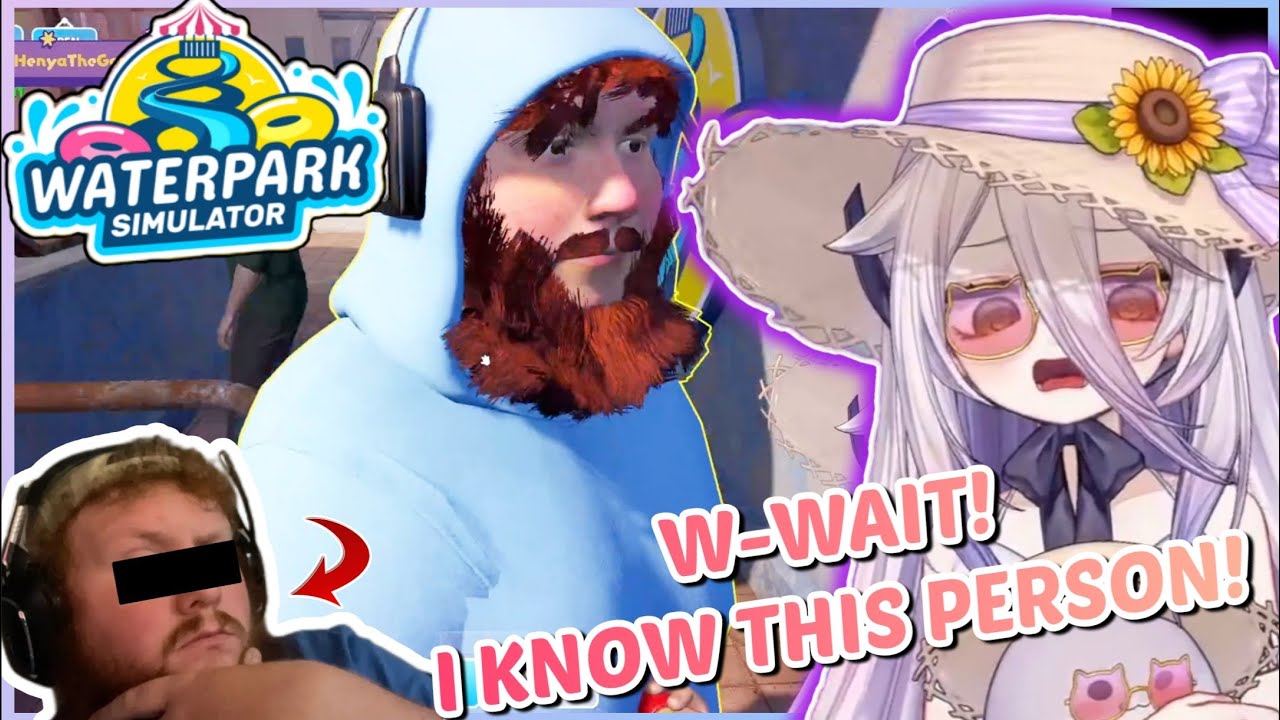 Henya's Reaction To CaseOh Visiting Her Waterpark 【HenyaTheGenius】