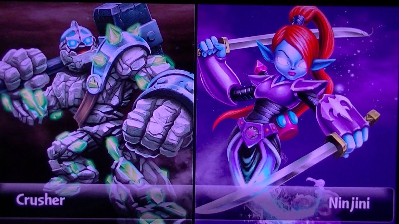 SKYLANDERS GIANTS CRUSHER VS NINJINI