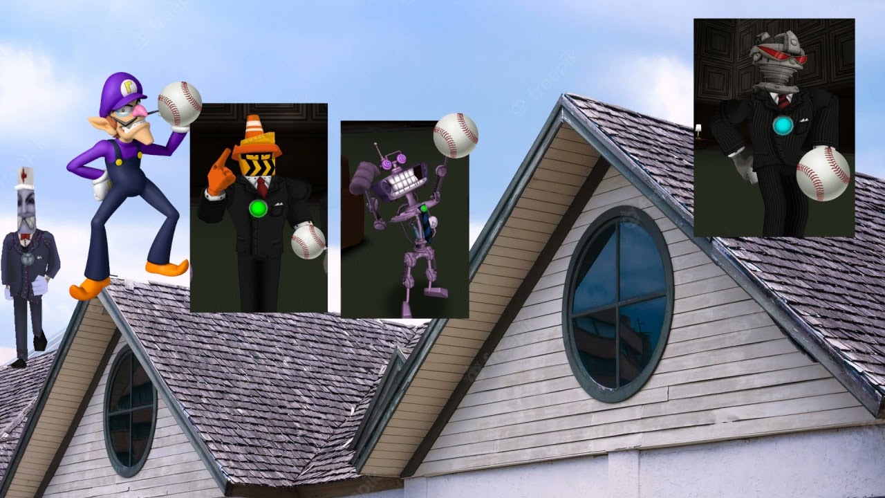 Waluigi dies by Ambulance chaser while throwing baseballs with DOLD, DOPA and Derrick hand.mp4