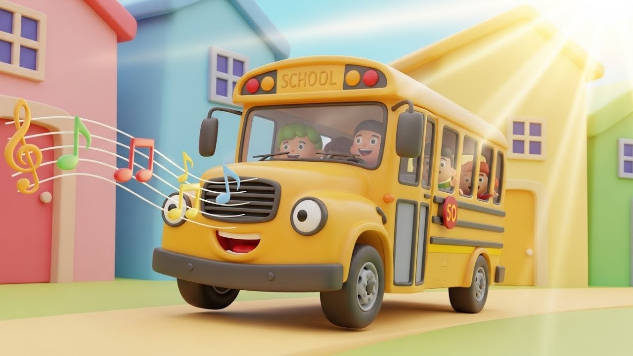 Школьный автобус поет утреннюю песню 🚌🎶 | мультфильм для детей и весёлые приключения
