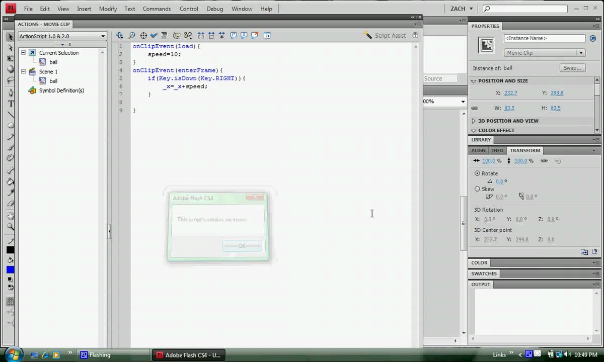 Actionscript 2.0 Game Tutorial (Basics)