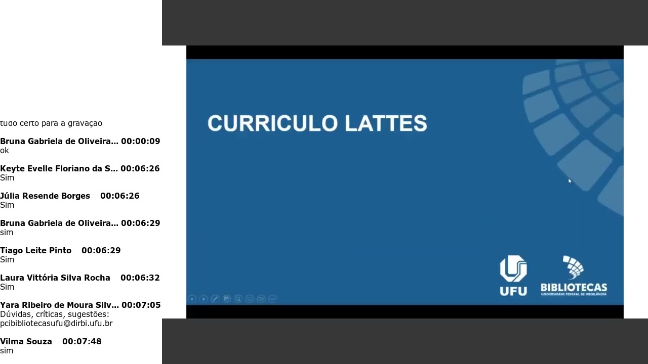 3 - PCI Lattes: cadastro e preenchimento