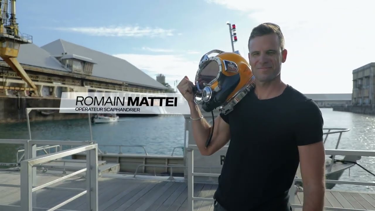 Présentation du métier de scaphandrier réalisé par le Cluster Maritime de la Réunion