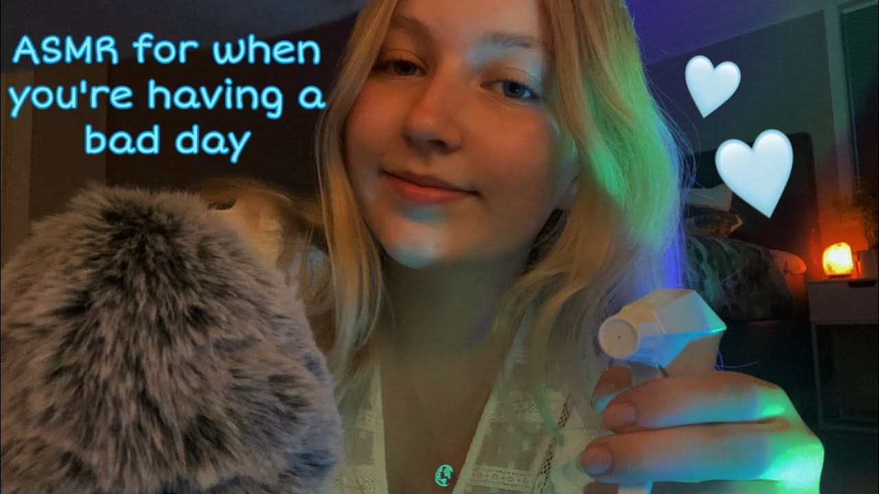 ASMR for when you're having a bad day (Hair brushing and a hair cut + calming affirmations)