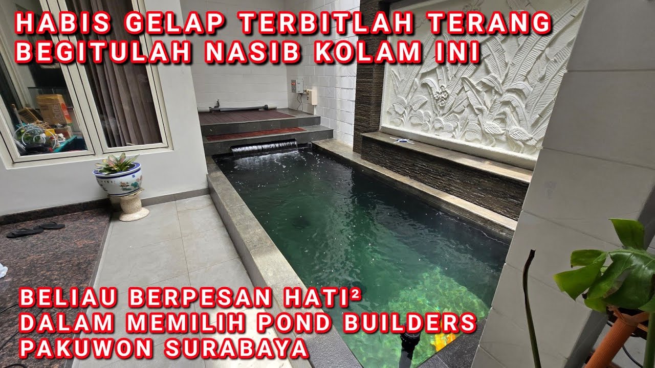 SUDAH HABIS RATUSAN JUTA & DI TINGGAL KABUR AKHIRNYA KOLAM KOI INI SELESAI & RUNNING