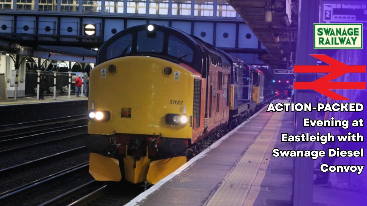 NON-STOP Action at Eastleigh, Busy Yard Action & Rare Diesel Loco Convoy!