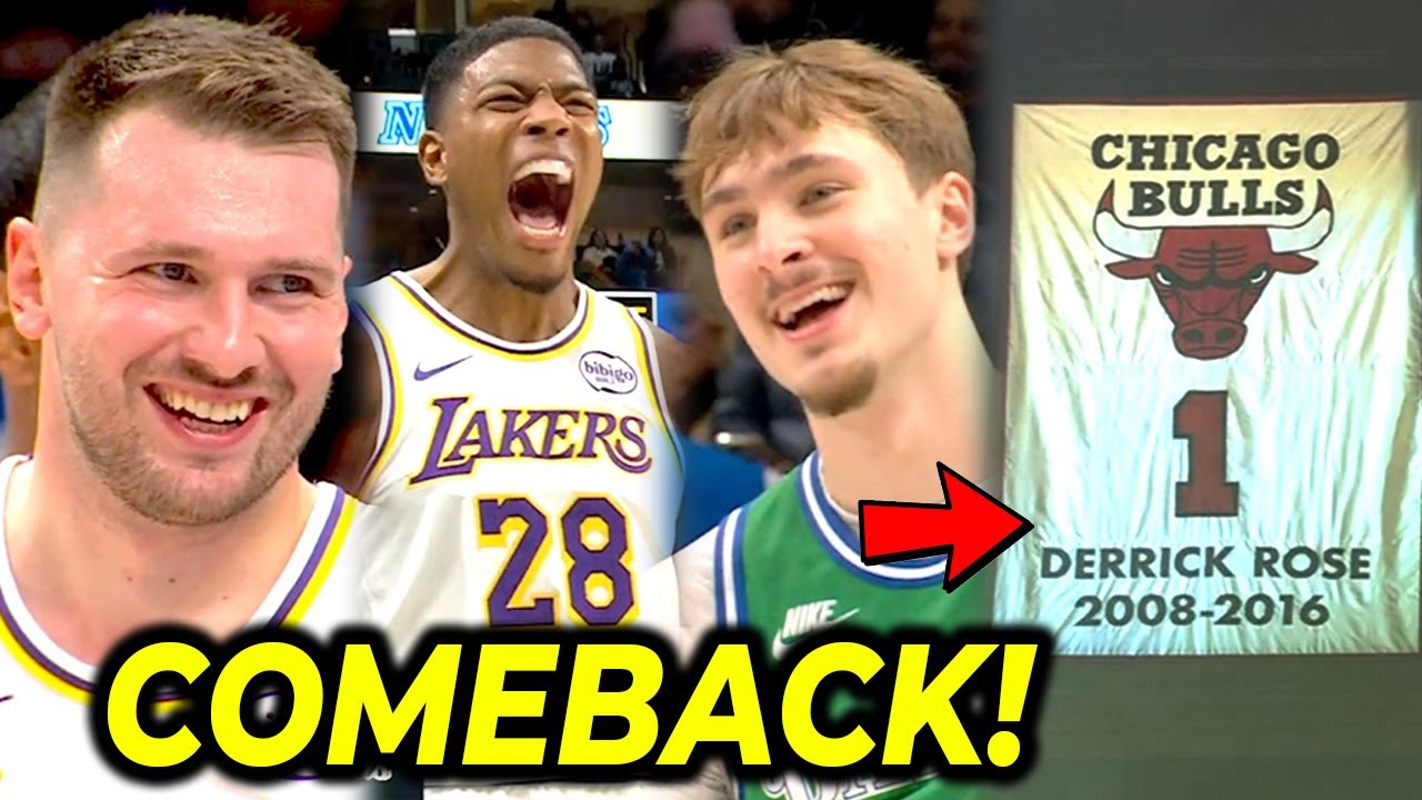 LUKA VS FLAGG! Choke na, na-comeback pa BUHAT si Luka at LBJ! | D.Rose jersey retirement, napaiyak!