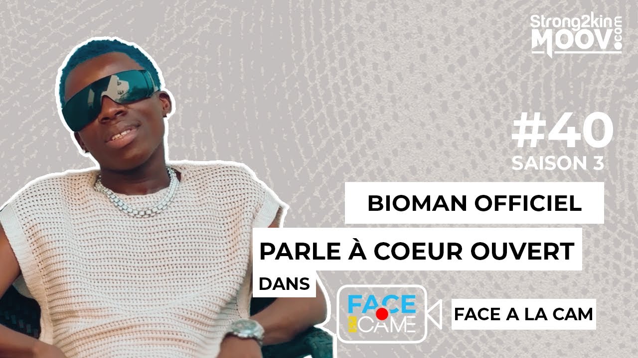 BIOMAN BADMAN , FACE A LA CAM  pour Strong2kin Moov en direct de Kinshasa