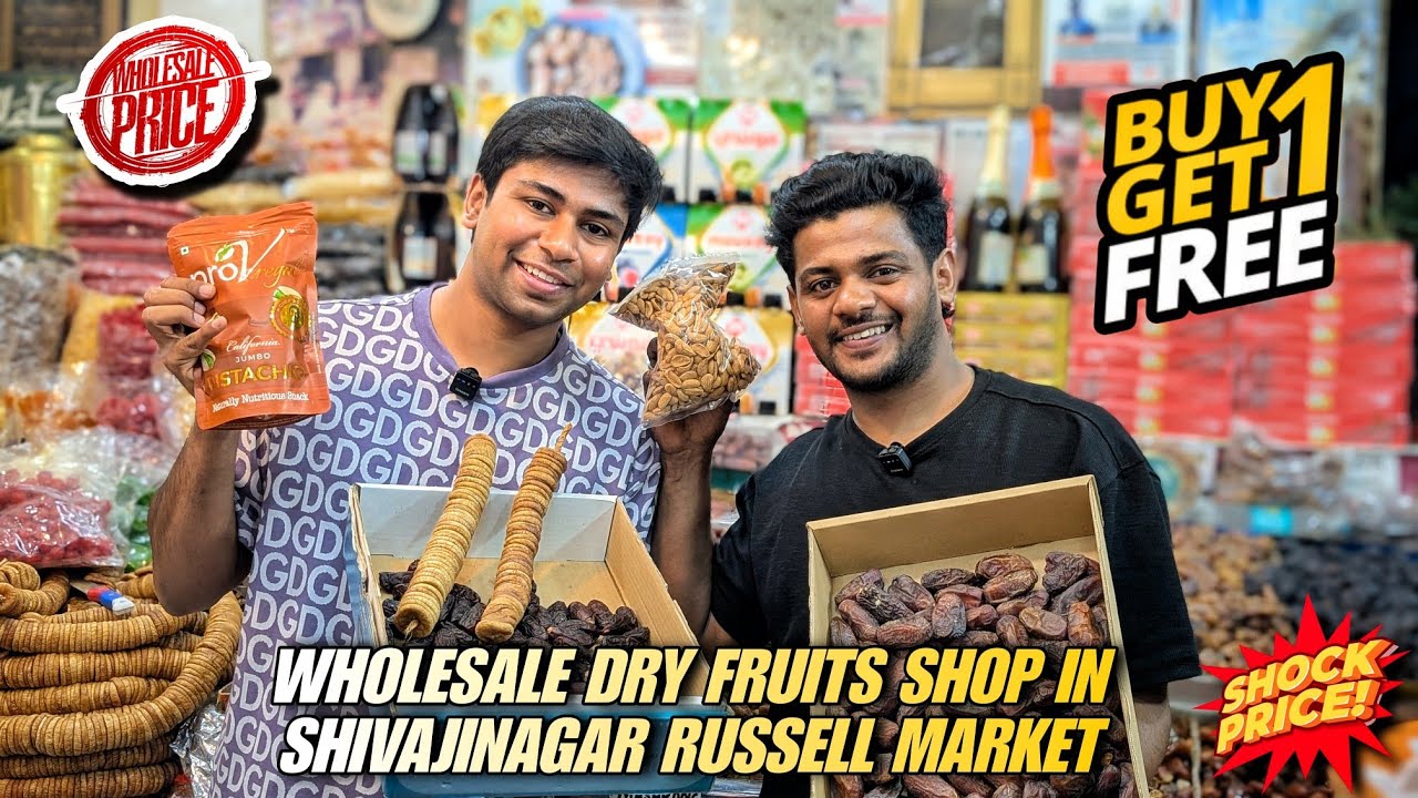 Wholesale Dry Fruit Shop In Russell Market Shivajinagar Bangalore upto 50% off this Ramzan 2025