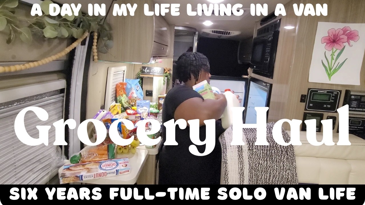 Van Life: Grocery and Shopping Haul on a Budget | Running Errands | Solo Female Full-Time Traveler 