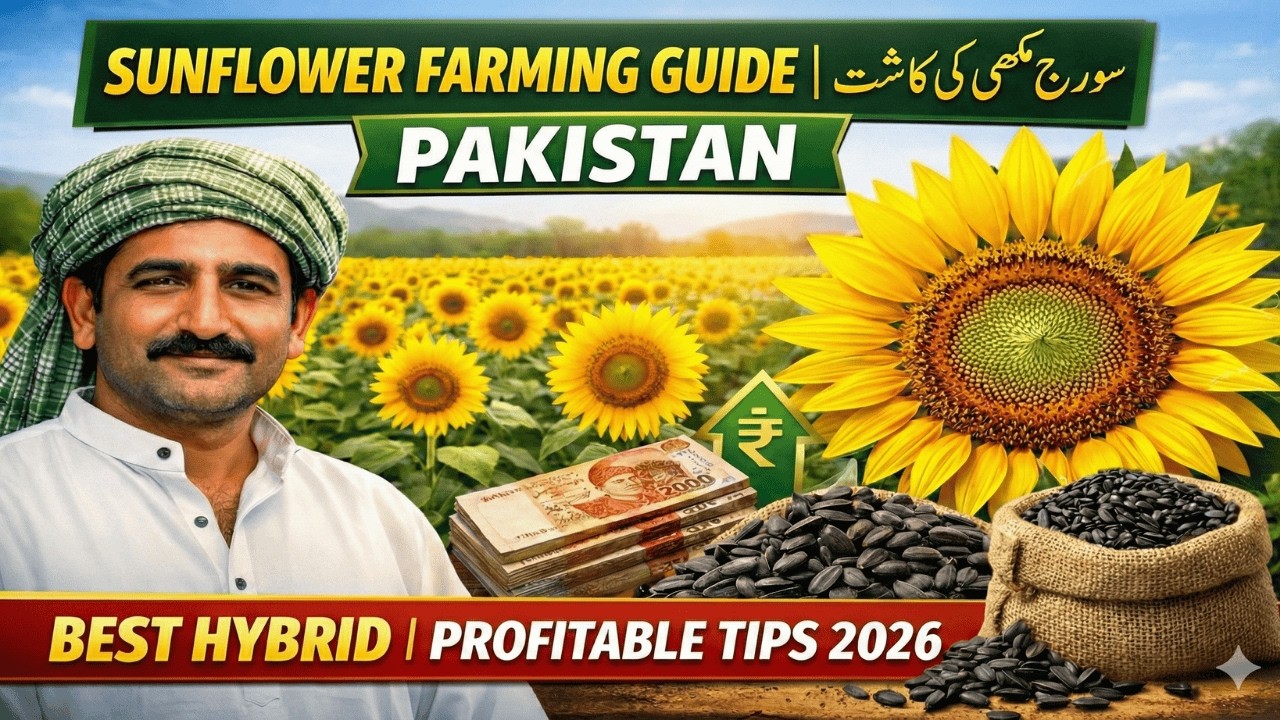 SUNFLOWER FARMING GUIDE PAKISTAN | BEST HYBRID | PROFITABLE TIPS 2026