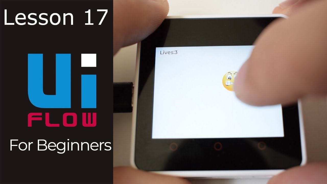 M5Core2 Touch Screen Games in UiFlow - Smiley Game