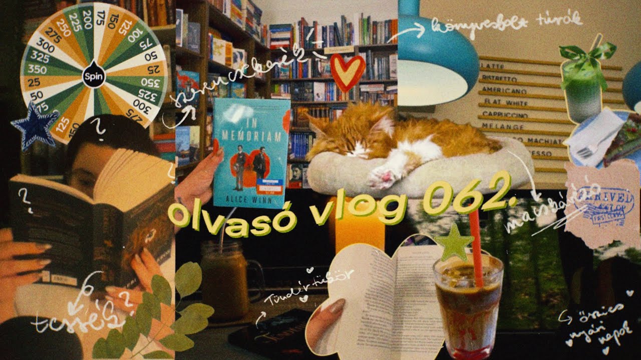 olvasó vlog 062. egy hétig szerencsekerék választja, hogy hány oldalt olvassak 🎡🌿