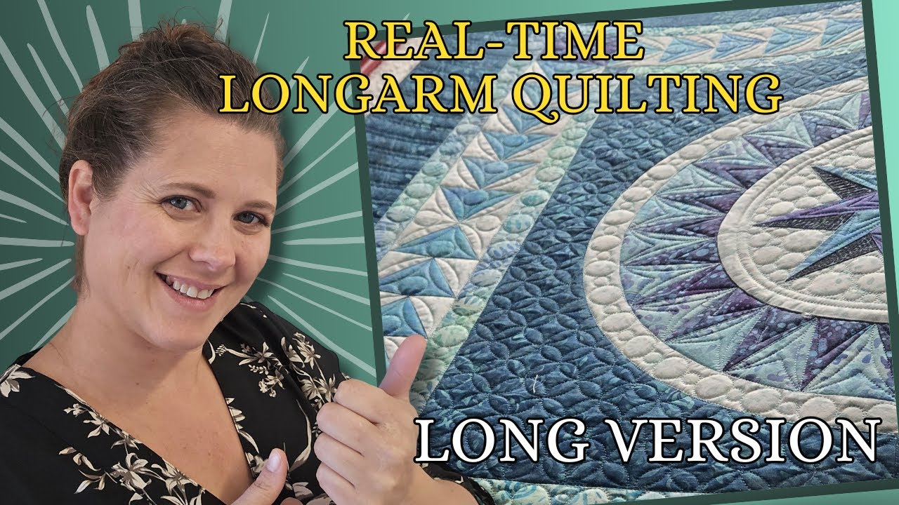 Quilting a Paper Pieced Quilt in REAL TIME