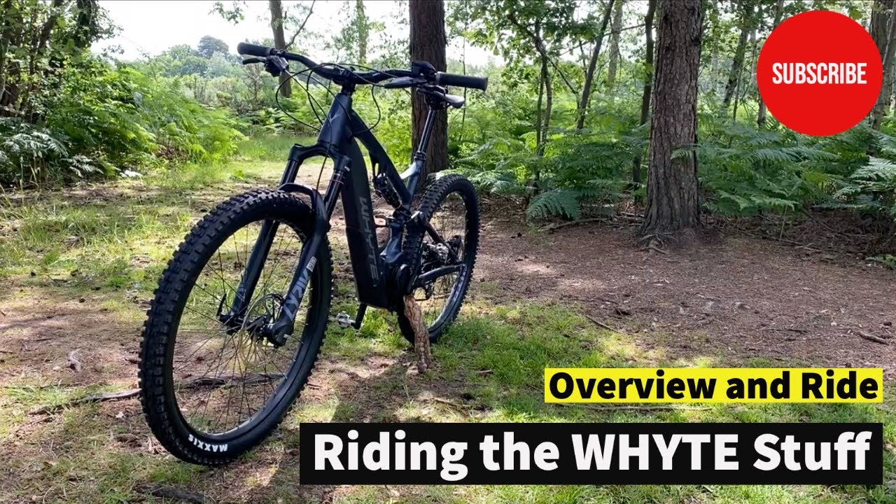Riding a 2020 Whyte E-150 RS e-MTB from Mountain Trax