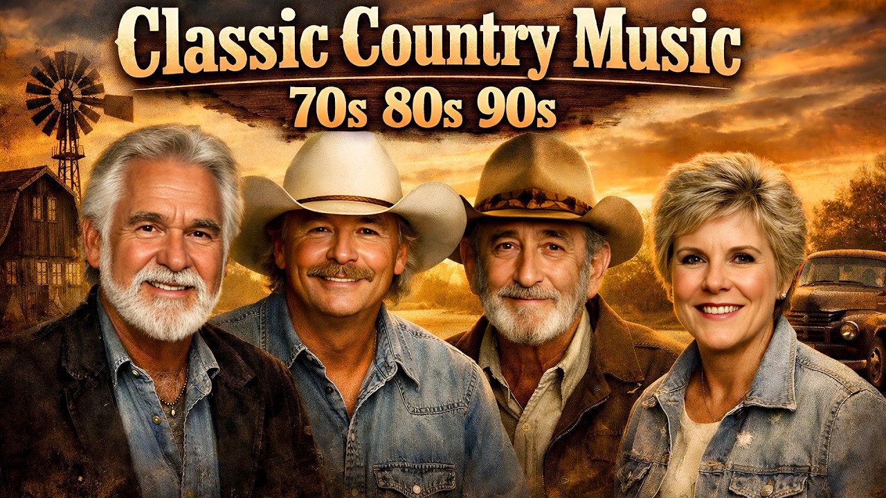 Relaxing Classic Country Music 70s 80s 90s ⭐ Kenny Rogers, Alan Jackson, Don Williams, Anne Murray