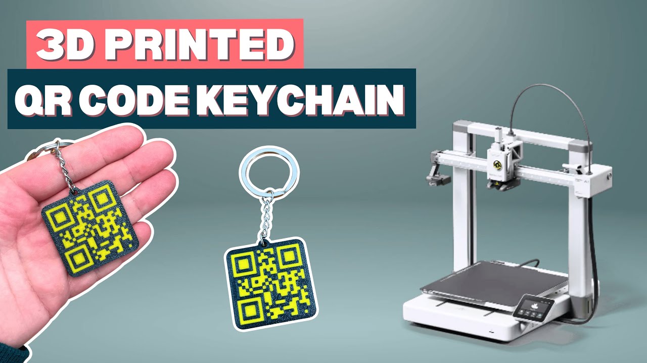 Design & 3D Print a Two-Colour QR Code Keychain | Affinity Designer (free)