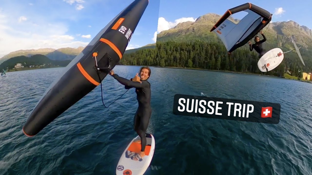 On navigue sur un petit lac de montagne!! (WINGFOIL TRIP) Feat @BenjaminFriant