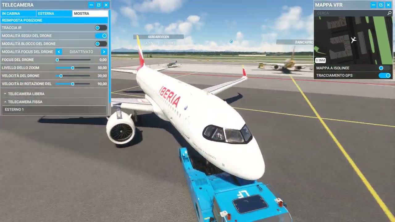 Microsoft flight simulator 2020 Milano - Barcellona Airbus A320 FlyByWire Iberia