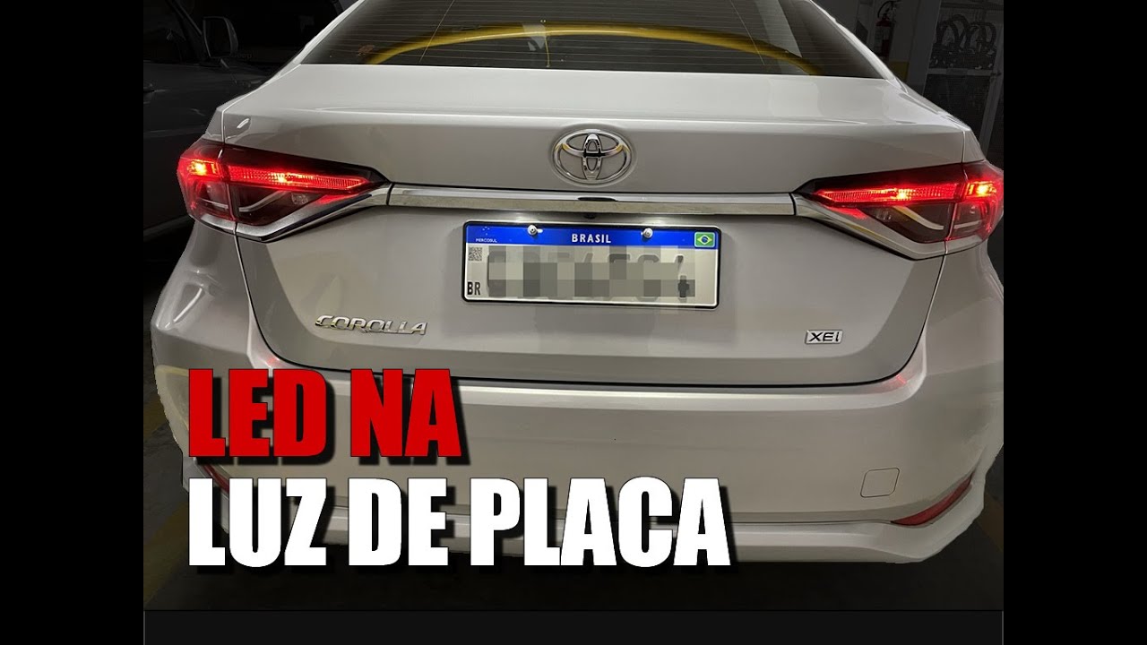 COMO TROCAR A LUZ DE PLACA DO TOYOTA COROLLA 2022? PASSO-A-PASSO!