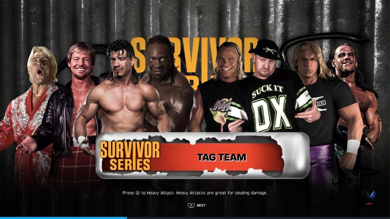 WWE 2K26 Survivor Series Elimination Match Team WCW vs D Generation X