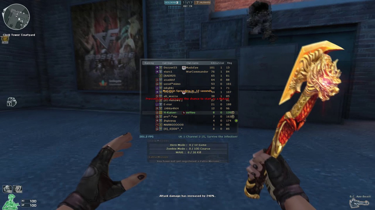 Crossfire NA and UK 2.0 gameplay: AK-47 Fury (VIP) by [MS]Aquarius Hero Mode X (HMX)