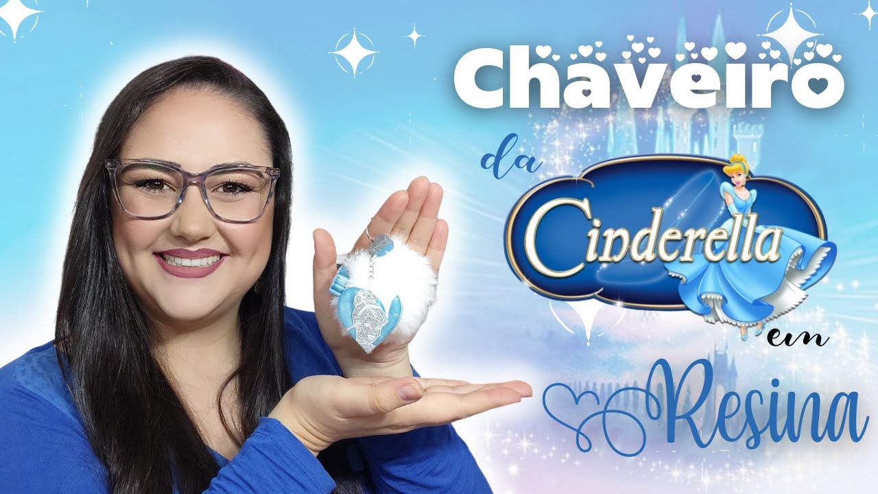 Chaveiro da CINDERELA em RESINA