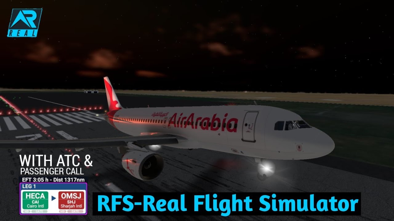 RFS - Real Flight Simulator - Cairo to Sharjah Heathrow||Full Flight||A320||FullHD|RealRoute