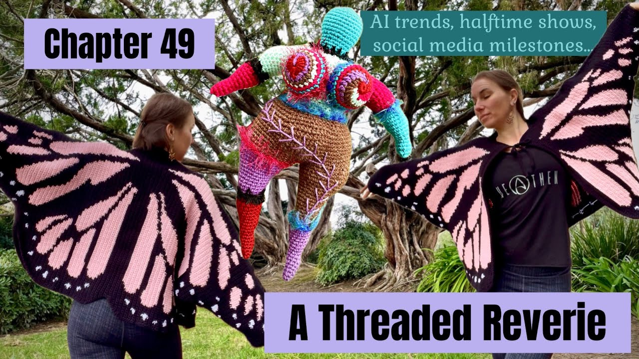 A Threaded Reverie: Chapter 49 / crochet vlog, what I made in a week, monarch cardigan, Etsy seller